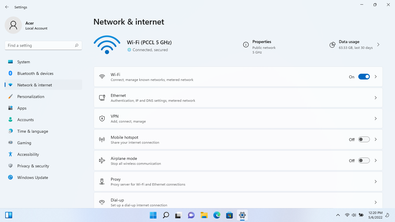 Win11 Network Internet