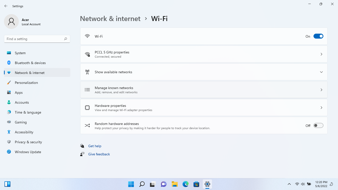 Win11 WiFi