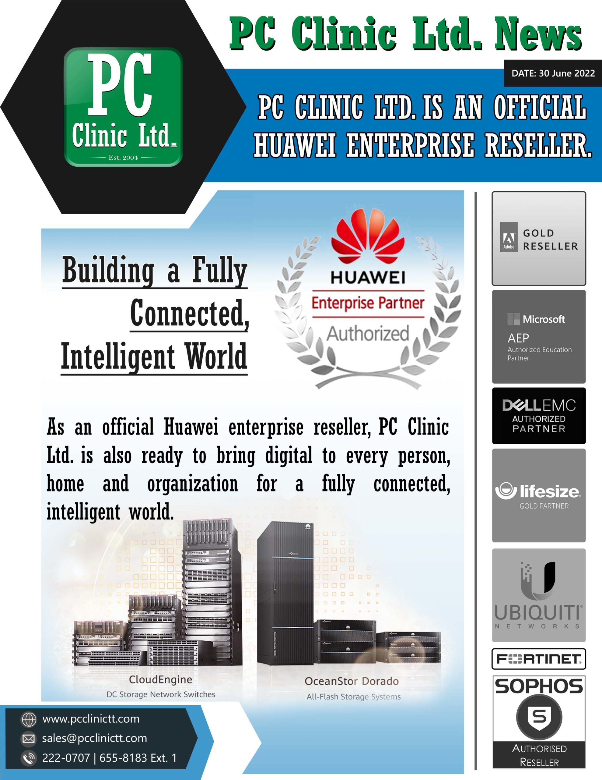 PC Clinic Ltd. Is An Official Huawei Enterprise Reseller